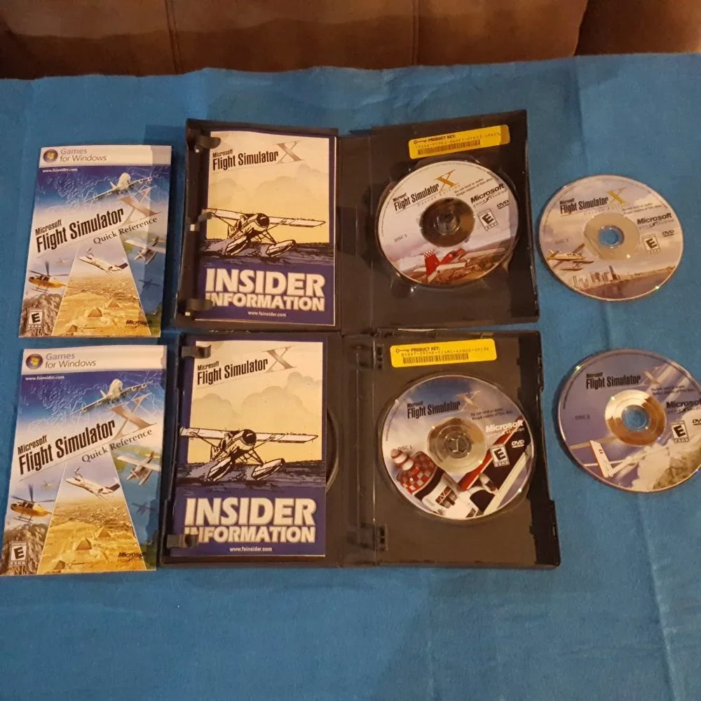 NWT Microsoft Flight Simulator X and X Deluxe Edition